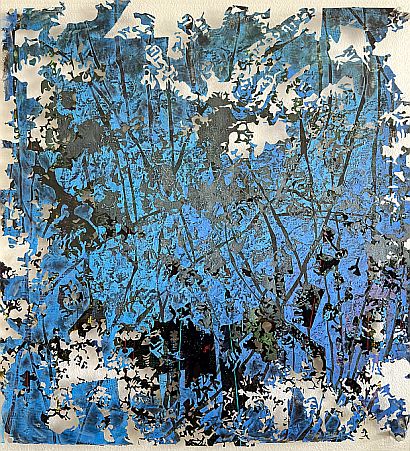 pigments on plexiglas