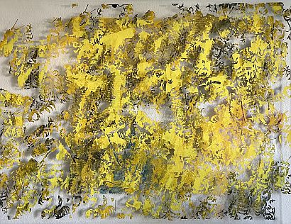pigments on plexiglas